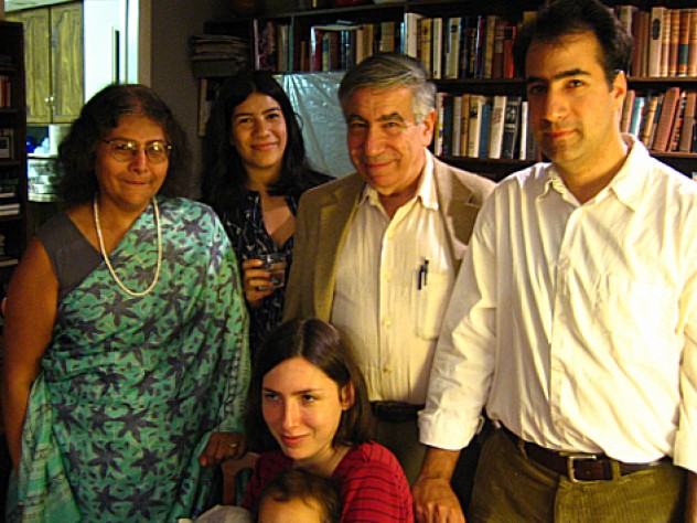 The Jasanoff family, clockwise from left: Sheila, Maya, Jay, Alan, and Alan's wife, Luba (holding daughter Nina)