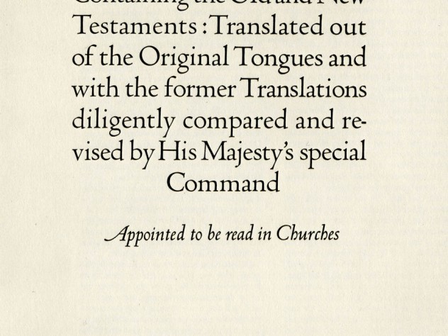 In 1935 Oxford University Press published the Oxford Lectern Bible, a large-format volume set in Centaur on a Monotype machine.