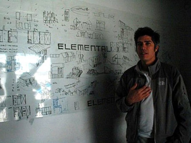 Alejandro Aravena in his office.