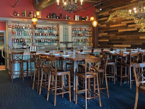 The bar at Gustavo restaurant