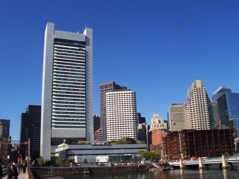 View of Federal Reserve Building from South Boston