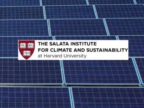 Salata Institute logo over solar panels