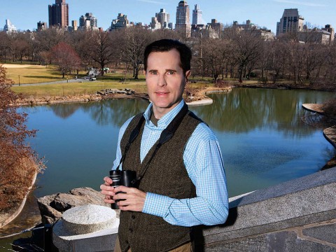 Birder David Barrett pictured at Central Park