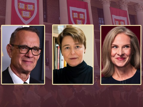 Tom Hanks, Ophelia Dahl, and Mary Louise Kelly