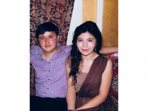 Photograph of Ekpar Asat and Rayhan Asat.