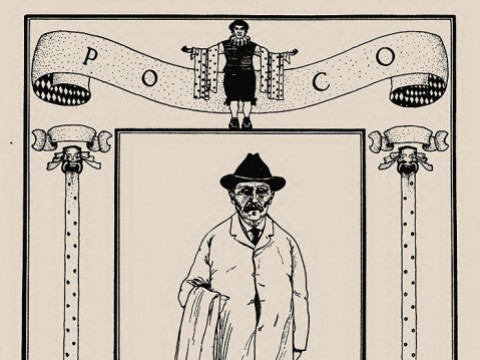 Drawing of Poco from Harvard Celebrities: A Book of Caricatures and Decorative Drawings, 1901