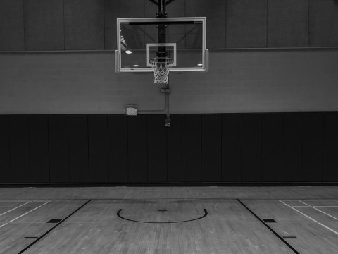empty basketball court