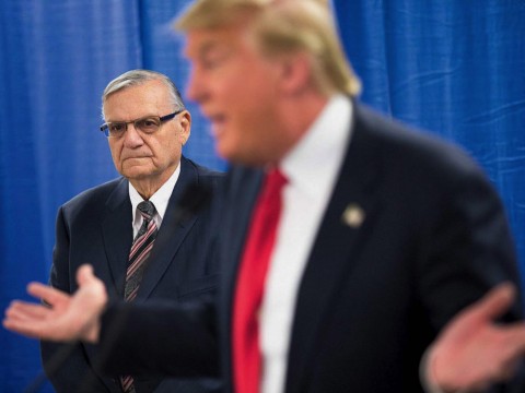 Photograph of President Donald Trump and Arizona sheriff Joe Arpaio