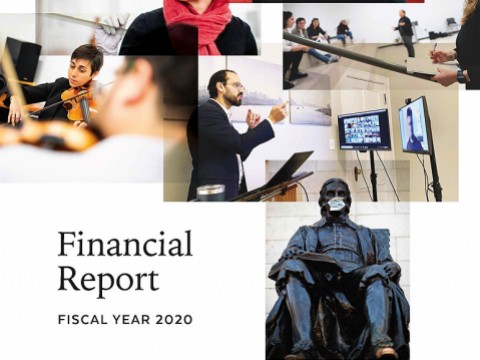 Cover of Harvard fiscal year 2020 nnual Financial Report