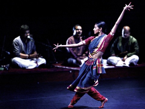 Shantala Shivalingappa performs at Boston's Institute of Contemporary Art in February.