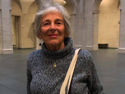 Photograph of Annette Samuels in the Harvard Art Museum