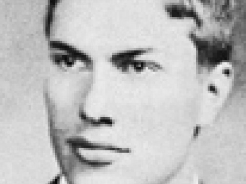 Vaillant as a college senior in 1955 (above) and in midlife, 20 years later.