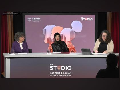 Healthcare panel showing three women sitting at a desk together