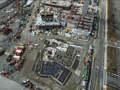 research for origin of life ERC construction site in March 2024