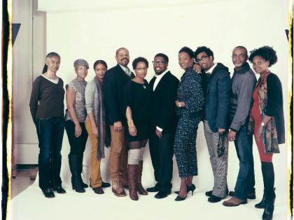 Members of the Dark Room Collective, photographed by Elsa Dorfman in 2013