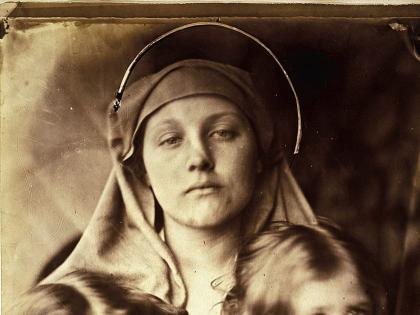 Julia Margaret Cameron, <i>Madonna and Two Children,</i> 1864, albumen print: artistically arranged&mdash;but could she control the expressions?