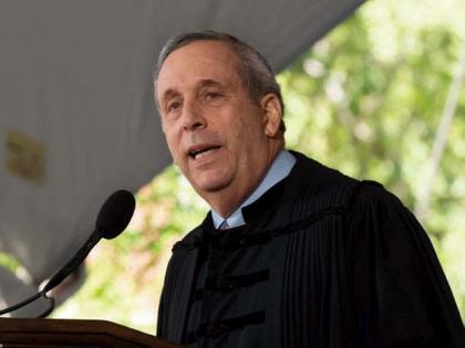 President Lawrence S. Bacow at Commencement May 26, 2022