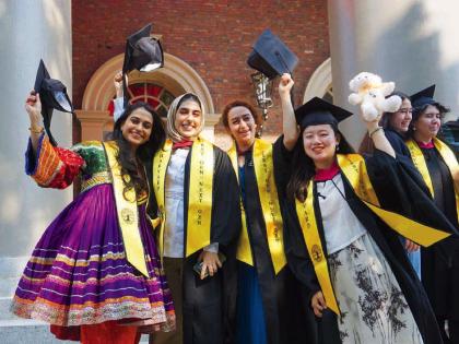 First-Gen celebrants: Muska Fazilat, Melika Ahmadilari, Rehana Al-Soltane, and Jingwen Shan