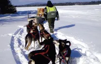 Nahmakanta owner Don Hibbs says his dogsledding runs offer a “one- or two-day adventure for people who love animals.”
