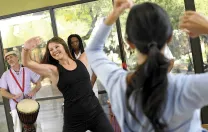 Boogie down at a dance fitness class at Canyon Ranch.