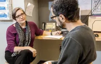Palliative-care physician Vicki Jackson treated Eric Buck during and after his cancer therapy and considers him a &ldquo;graduate&rdquo; as a survivor on the path to healing and strength.