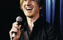 Borowitz performing standup at the Comix comedy club in New York City, January 2008