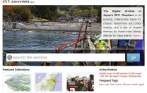 Scholars at the Reischauer Institute of Japanese Studies created an online archive of Japan’s 2011 disasters as events were unfolding. With partner institutions, they are building a networked, multimedia archive that allows users to participate in curation, create collections of objects, and encounter each other. This image shows the main search interface, with shortcuts to featured collections.