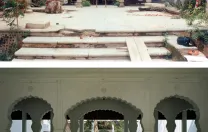 Before and after the restoration