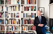 Wylie in his book-lined New York office