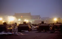 The aftermath of idealism: Tiananmen Square cleared, June 4, with violence and overwhelming military force used to put down what the government called a &ldquo;counterrevolutionary riot&rdquo;