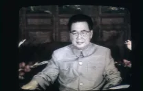 Premier Li Peng, who became the face of state repression of the democracy movement, on Chinese television, June 19