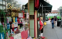 Colonial Drug has sold elegant perfumes, soaps, and shaving tools since 1947.
