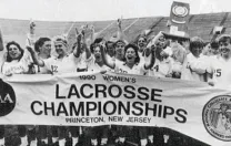 May 20, 1990—The women's lacrosse team comes from behind to win the NCAA championship.