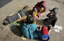 Another family group near the station