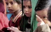 Children at the Mobile Crèches center in Gurgaon