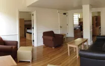 Recent renovations in Old Quincy, now renamed Stone Hall: a three-bedroom residential suite with Harvard-supplied furnishings