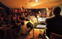 The Regattabar stage viewed from the left side