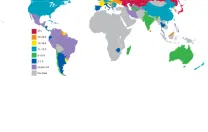 Mapping Suicide: Annual suicide rate per 100,000 population. Data shown are for the most recent year available, ranging from 1990 to 2008. The World Health Organization compiles data that countries provide; country-to-country differences may be due to actual variation in suicide rate, or to differences in reporting (e.g., where cultural taboos discourage talking about suicide), Matthew Nock warns.