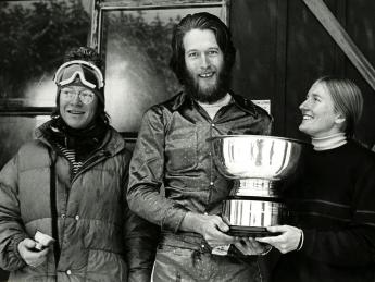 Gordon Adler '76, Peter Carter '69 and Debbie McLane '74