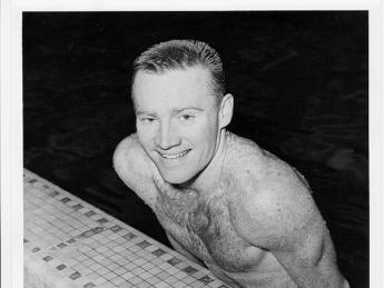 Frank Gorman as a Harvard star and competitor at theTokyo Olympics
