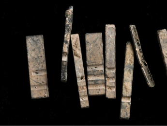 More than 20 pieces of type dug up in Harvard Yard have been dated to the seventeenth century.