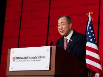 Ban Ki-moon at podium