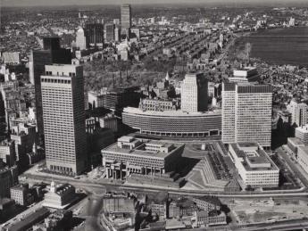 Photograph of redeveloped Boston Government Center, 1971