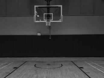 empty basketball court