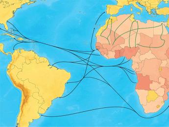 The slave trade shipped Africans to the Americas, the Middle East, and Asia; where victims ended up depended in part on which trade route their captors used. In total, the four routes ferried nearly 20 million people out of Africa.