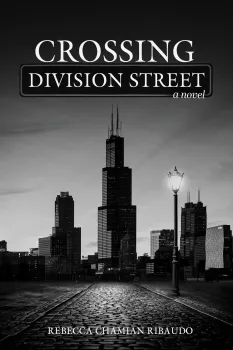 Black and white cover featuring a city skyline with tall buildings and streetlights.