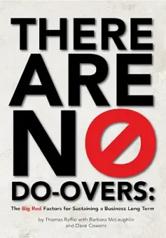 Book cover featuring bold text: "THERE ARE NO DO-OVERS" with a red circle and line.