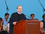President Garber speaking 