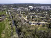 aerial view of Coldwater Creek in Florissant, Mo.