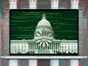 A graphic of a U.S. federal buildings with 